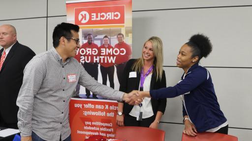 students at career fest